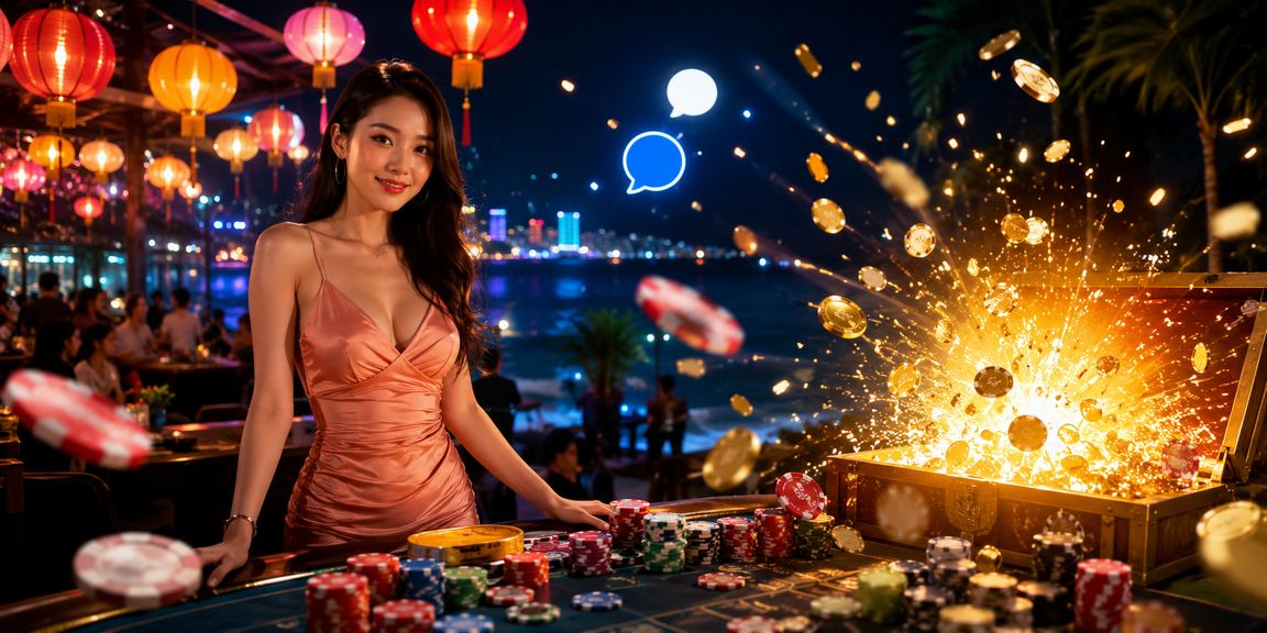 Chợ đêm Nha Trang sôi động – người dùng theo dõi sự kiện thể thao và cá cược trực tuyến